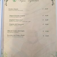 Menu June 2023 at La Capannina in Capri