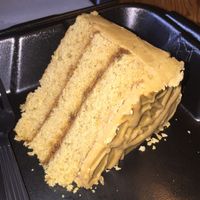vegan caramel cake  at Southern Sweets Bakery in Decatur