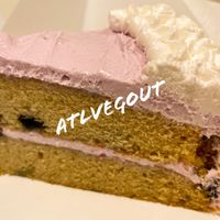 Blueberry lavender cakee  at Southern Sweets Bakery in Decatur