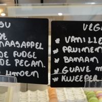 Some of the vegan choices. Now the vegan ones should be 10 out of 20 available. at Smaakaron in Groningen