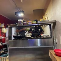 They cook right in front of you at El vegano urbano. in Guadalajara