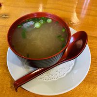 Miso soup at Japan Street Food in Paisley