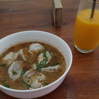 Dumpling soup at LN Fortunate Coffee in Denpasar