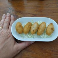Glutinous dumplings at LN Fortunate Coffee in Denpasar