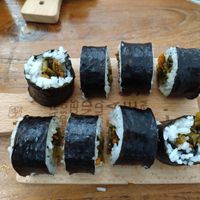 Pickled vegetable sushi at LN Fortunate Coffee in Denpasar