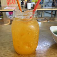 Orange juice, 25,000 VND  at Tue Tin Chay Quan in Ho Chi Minh City