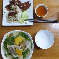 Generous portions, top already half eaten! at Tue Tin Chay Quan in Ho Chi Minh City