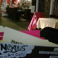 Menu and general view of Nexus Art cafe at Nexus Art Cafe in Manchester