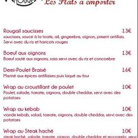 Menu at La Brick Rouge in Dinan