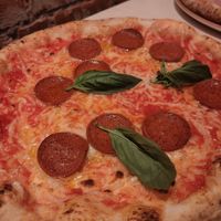 Vegan margarita with the vegan pepperoni at Fatcuz in Oerebro