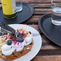 Banana bread (vegan)  at Agnes Café in Jindrichuv Hradec