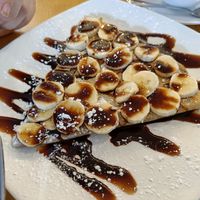 Banana and choc vegan crepe at The Cottage in Londonderry