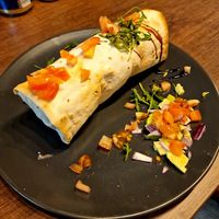 Veganer Burrito mit Sojagranulat at Burger Pizza by EK in Landeck