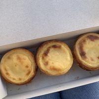 Got three of them when they were still warm at Vegan Nata - Chiado in Lisbon
