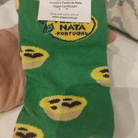 Got these socks with my six pack at Vegan Nata - Chiado in Lisbon