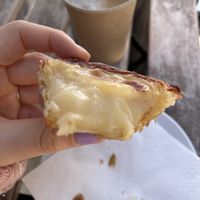 Inside of a nata  at Vegan Nata - Chiado in Lisbon