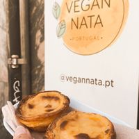 Vegan pasteis de nata (traditional custard tarts)  at Vegan Nata - Chiado in Lisbon