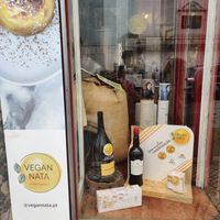 Outside showing wares at Vegan Nata - Chiado in Lisbon