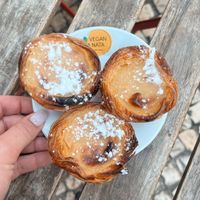 You can have it there or...  at Vegan Nata - Chiado in Lisbon