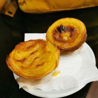 2 pasteis de nata at Vegan Nata - Chiado in Lisbon