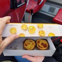 Already ate 2...can we resist? Nope! at Vegan Nata - Chiado in Lisbon