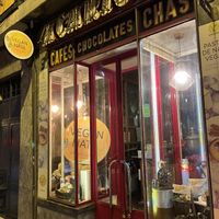 Night outside   at Vegan Nata - Chiado in Lisbon