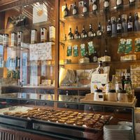 The inside of the bakery   at Vegan Nata - Chiado in Lisbon