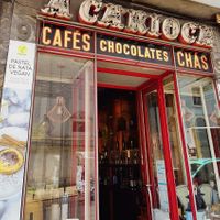 Small shop front  at Vegan Nata - Chiado in Lisbon