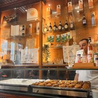 Store front and merch  at Vegan Nata - Chiado in Lisbon