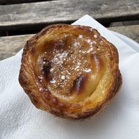 Sprinkled with cinnamon and sugarr  at Vegan Nata - Chiado in Lisbon