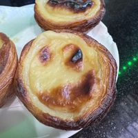 Our Nata was smiling   at Vegan Nata - Chiado in Lisbon