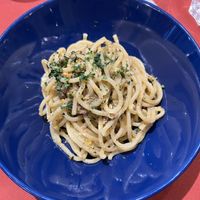 Vegan pistachio pesto pasta  at Bacarretto in Venice