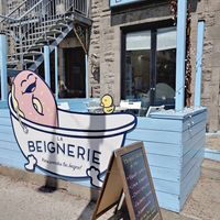 Storefront at La Beignerie in Montreal