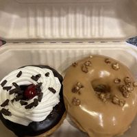 Forêt noir and maple and nuts   at La Beignerie in Montreal