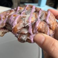 Blueberry fritter at La Beignerie in Montreal