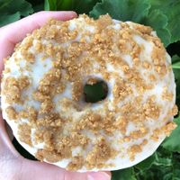 Cinnamon toast crunch on a donut at La Beignerie in Montreal