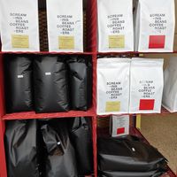 They sell coffee at Screaming Beans in Amsterdam