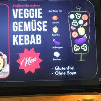 Veggie menu. at Ali's Kebaberia in Munich