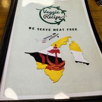 A whole book of vegan and vegetarian menu at Veggie Recipe in Bandar Seri Begawan