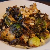 Roasted Brussel sprouts and cauliflower with macademia at Roy's in Lahaina