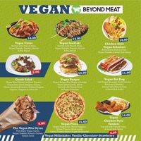 New vegan menu for this season at Alkionis Sports Bar & Grill in Rhodes