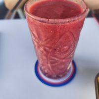 Raspberry apple smoothie at Alkionis Sports Bar & Grill in Rhodes