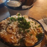 Vegan mac and fried pickles at Beech Tree Craft Beer in Queenstown