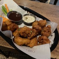 Cauliflower with vegan aioli and bbq/whisky sauce   at Beech Tree Craft Beer in Queenstown