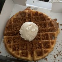 Biscoff waffle at Heavenly Desserts in Peterborough