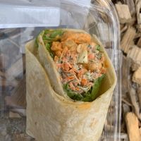 buffalo chickpea wrap soooo yummm  at Linden Hills Food Co-op in Minneapolis