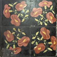Lovely floor tiles!   at Veganos La Taqueria in San Cristobal De Las Casas