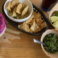 Nachos y guacamole  at Veganos La Taqueria in San Cristobal De Las Casas