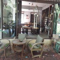 Outside at Cafe' De Siam in Koh Phangan