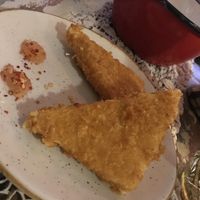 Deep fried cheese at Raeti in Crete